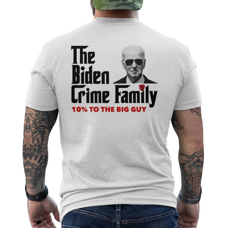 The Biden Crime Family Anti Biden Liberals Democrats Men's T-shirt Back Print