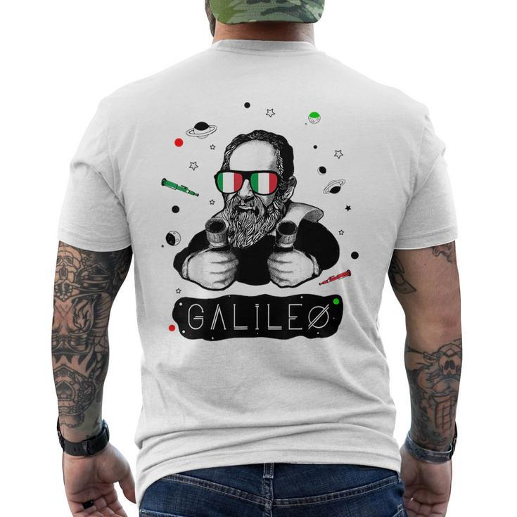 Funny Galileo Meme Italian Science Astronomy T  Mens Back Print T-shirt