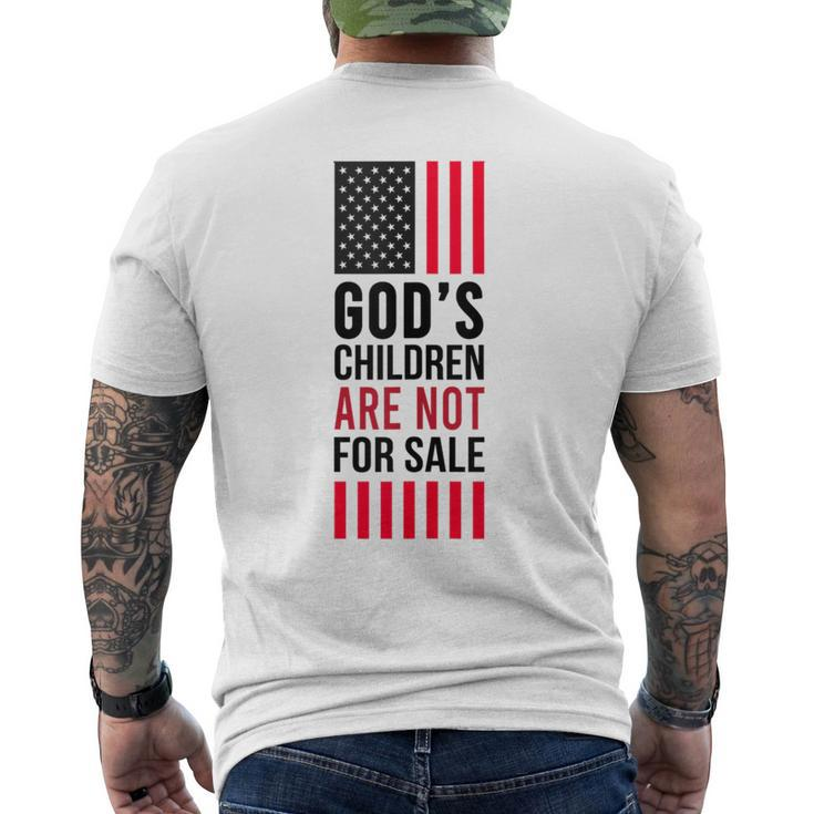Funny Gods Children Are Not For Sale    Mens Back Print T-shirt