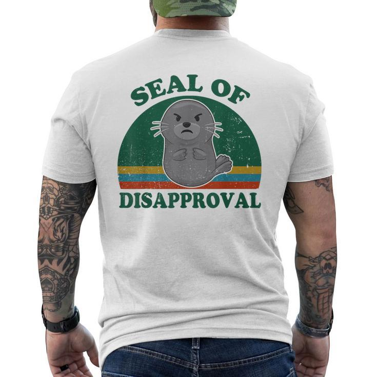 Seal Of Disapproval For Beach Ocean Animal Lover Men's T-shirt Back Print