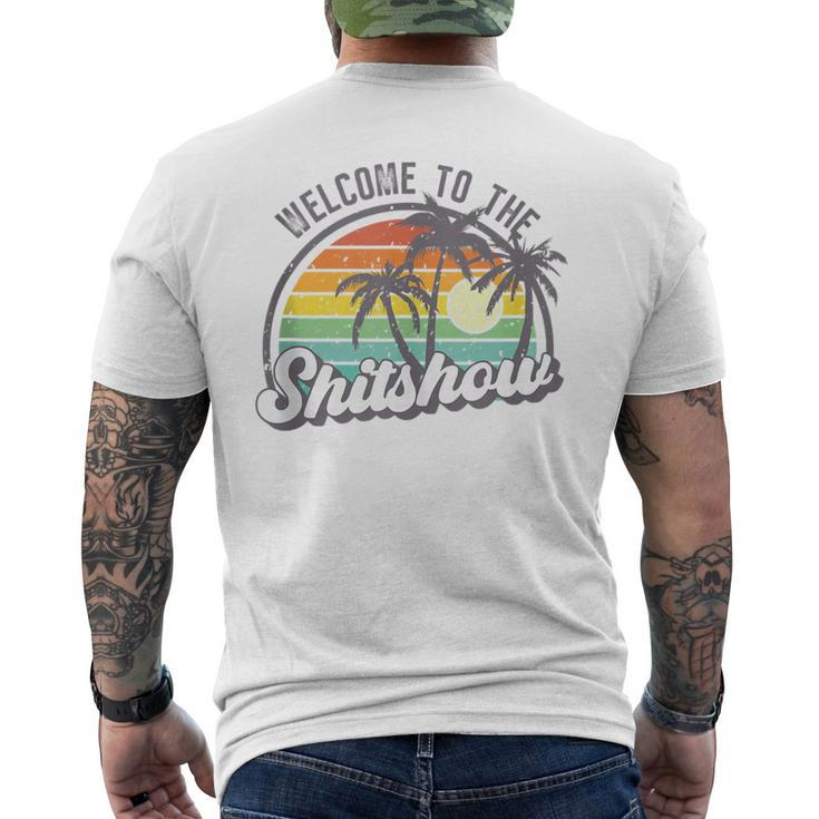Funny Welcome To The Shitshow Meme  Mens Back Print T-shirt
