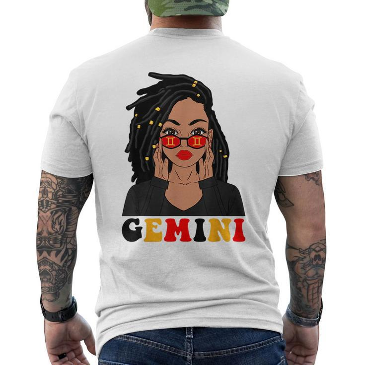 Gemini Girl Locd Woman Zodiac Signs Birthday Girl  Mens Back Print T-shirt