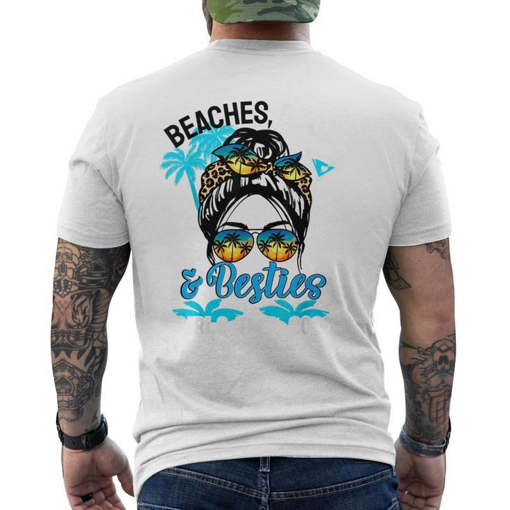Girls Trip 2023 Best Friend Beaches Booze And Besties  Mens Back Print T-shirt