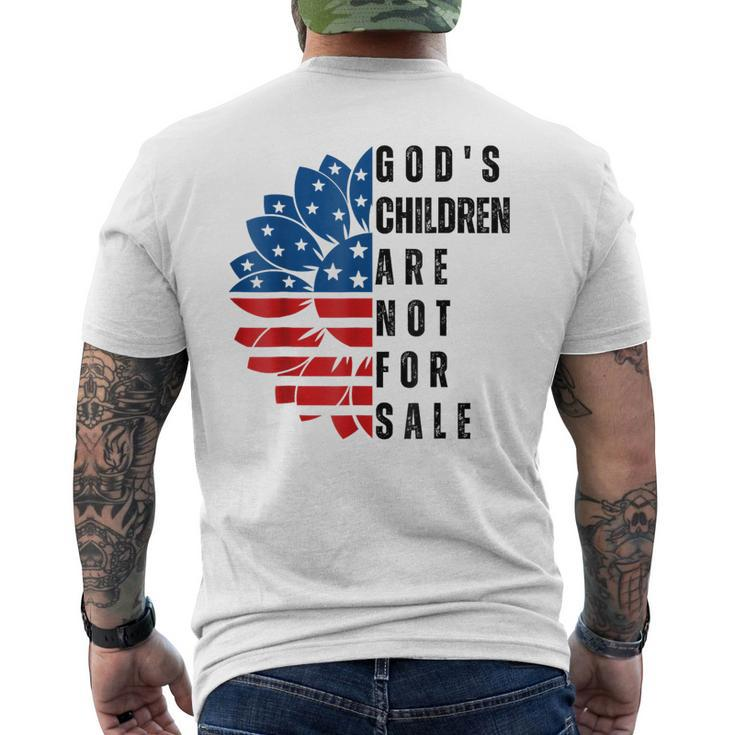 Gods Children Are Not For Sale Funny  Mens Back Print T-shirt