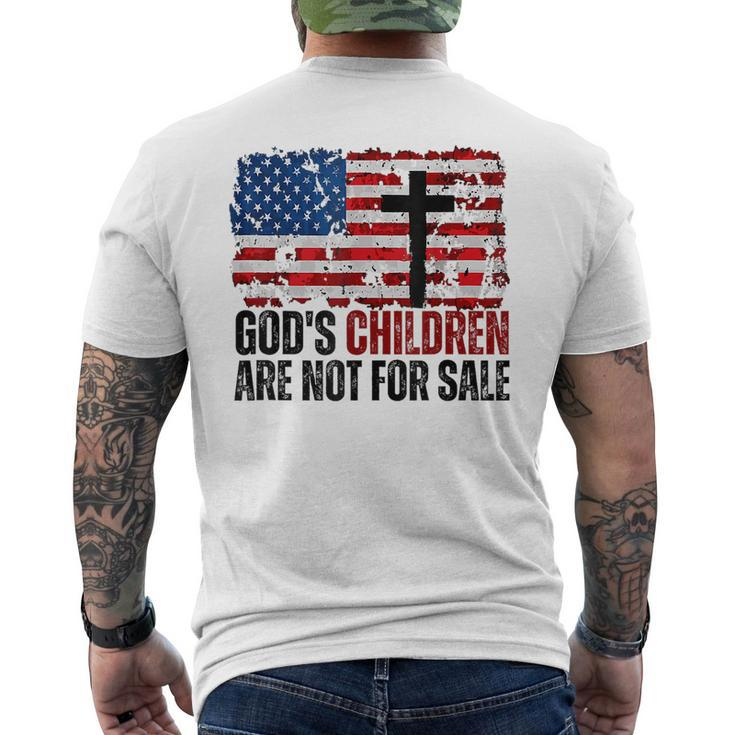 Gods Children Are Not For Sale Funny    Mens Back Print T-shirt