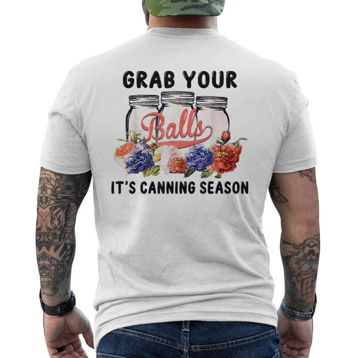 Grab Your Balls Its Canning Season Canning Vintage Men's T-shirt Back Print