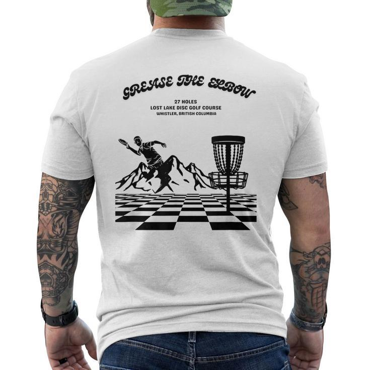Grease The Elbow  Mens Back Print T-shirt