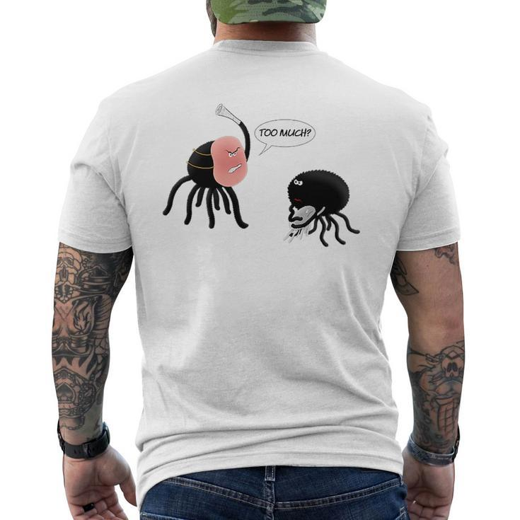Halloween At The Spider Family Funny Dad Joke Scary Costume   Mens Back Print T-shirt