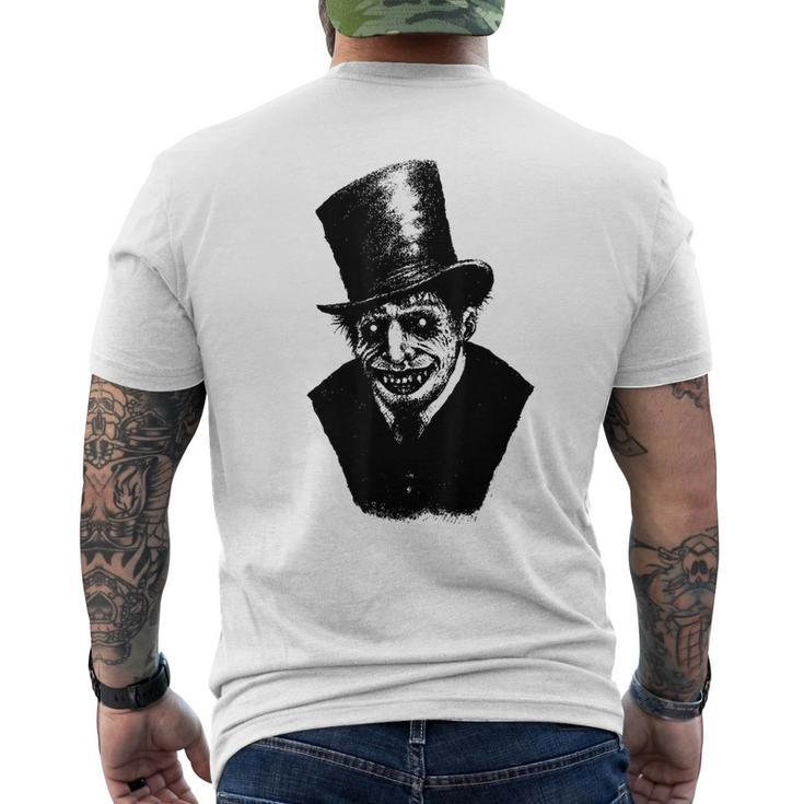 Halloween Scary Monster Guy With Tophat  Mens Back Print T-shirt