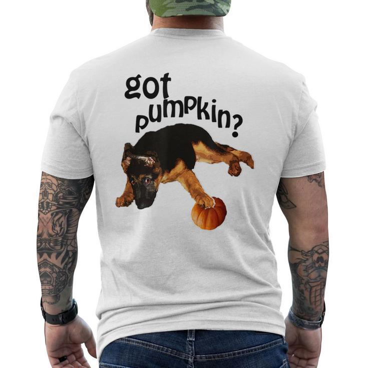 I Love Gsd Dogs 2-Sided ThanksgivingHalloween  Mens Back Print T-shirt