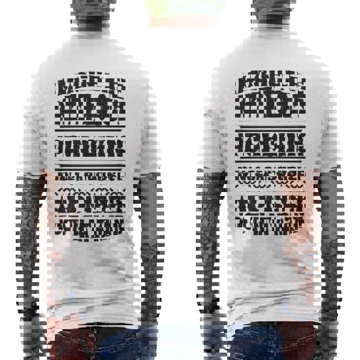 Imagine Life Without Picnicking Men's T-shirt Back Print