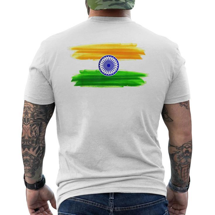 India Independence Day 15 August 1947 Indian Flag Patriotic  Mens Back Print T-shirt