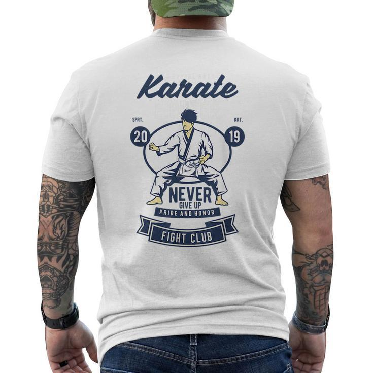 Karate Fighter Pride & Honor Mixedmartial Arts Karate Lover  Mens Back Print T-shirt