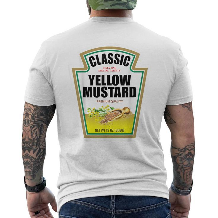 Ketchup Mustard Easy Halloween Couples Costume Condiment Men's T-shirt Back Print