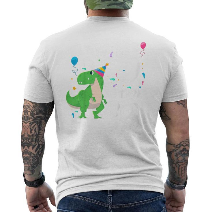 Kids 5 Year Old Gifts 5Th Birthday Boy T Rex Dinosaur Child  Mens Back Print T-shirt