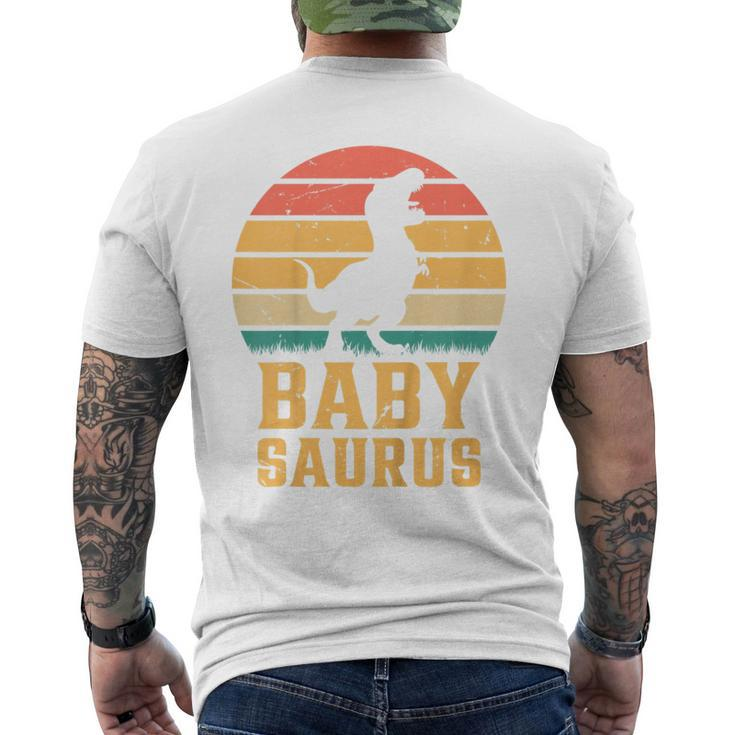 Kids Baby Saurus Newborn Baby Dino Baby Dinosaur Babysaurus  Mens Back Print T-shirt