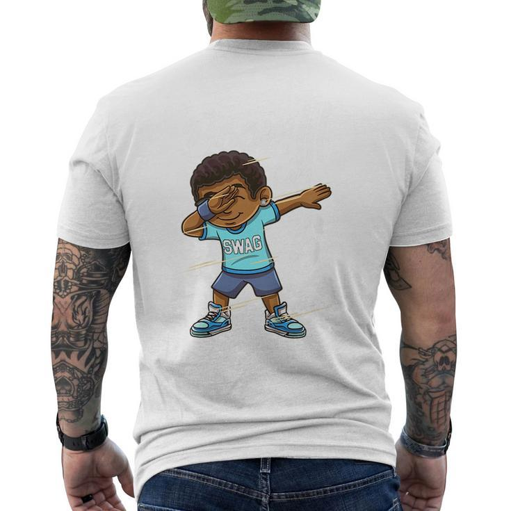 Kids Boom Im 6 Year Old Black Boy Dabbing Birthday Party 6Th Bday  Mens Back Print T-shirt