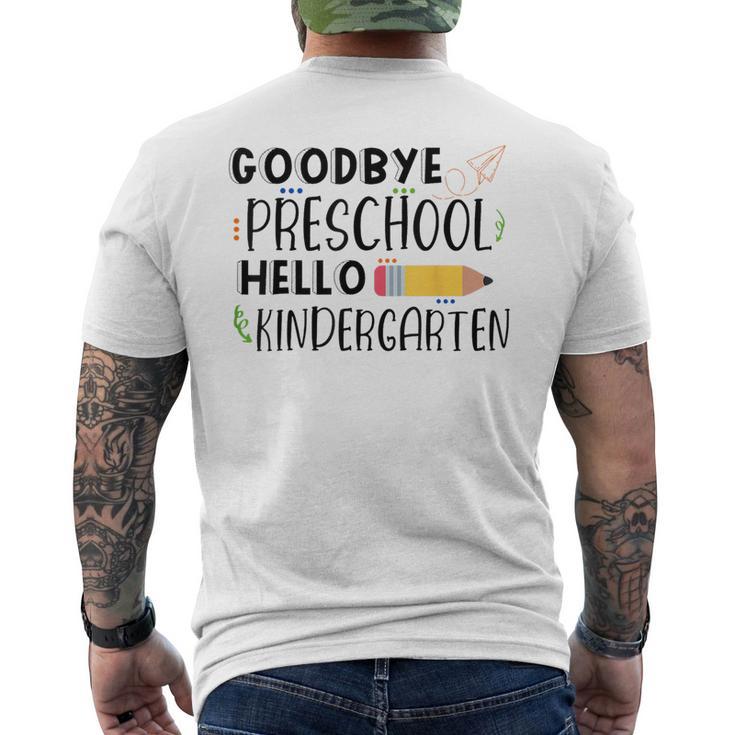 Kids Goodbye Prek Hello Kindergarten Preschool Graduation Mens Back ...