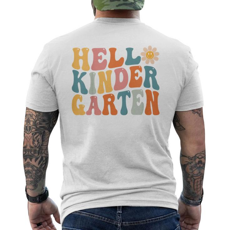 Kids Hello Kindergarten - Team Kinder Back To School First Day  Mens Back Print T-shirt