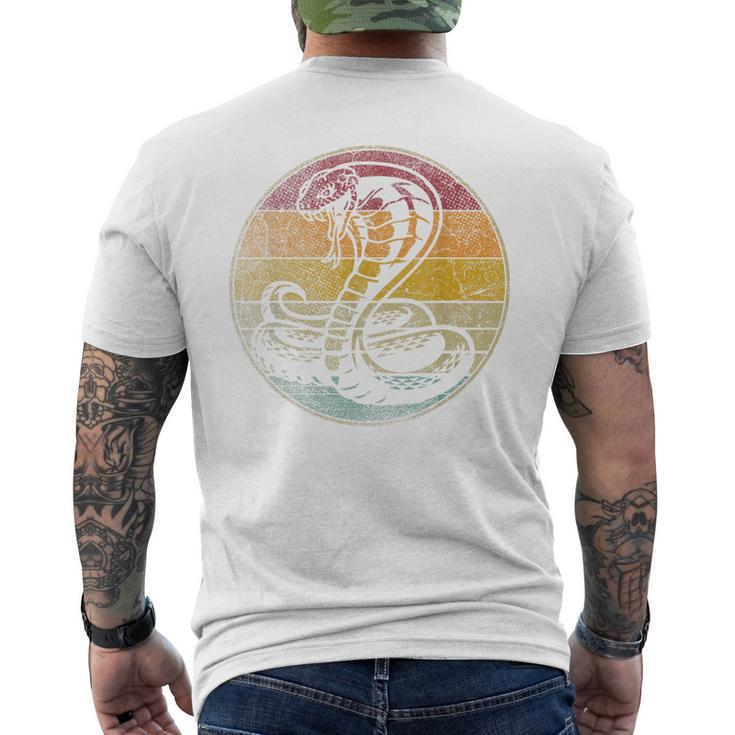 King Cobra Snake  Sun Retro Vintage Reptile 80S Gift  Mens Back Print T-shirt
