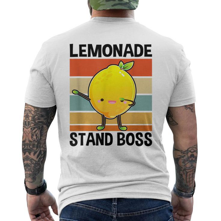 Lemonade Squad For Stand Boss Lemon Juice Summer Men's Back Print T-shirt