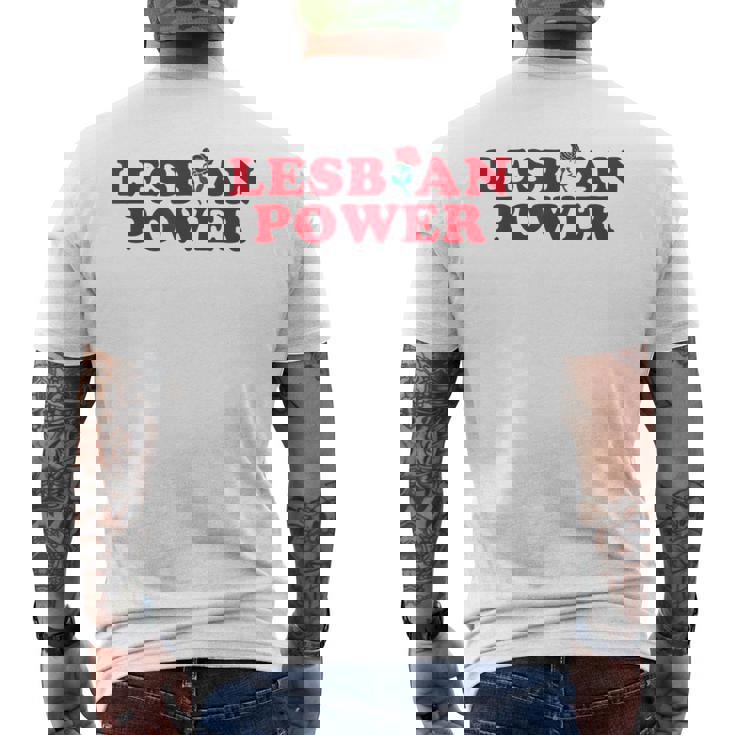 Lesbian Power - Lgbt Sapphic Gay Pride Lesbian Mens Back Print T-shirt