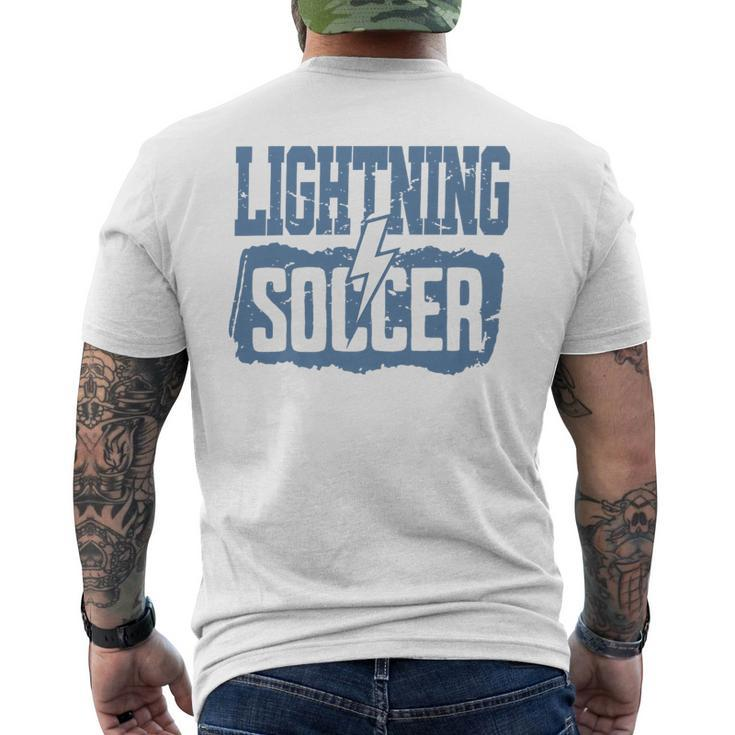 Lightning Soccer Team Men's T-shirt Back Print