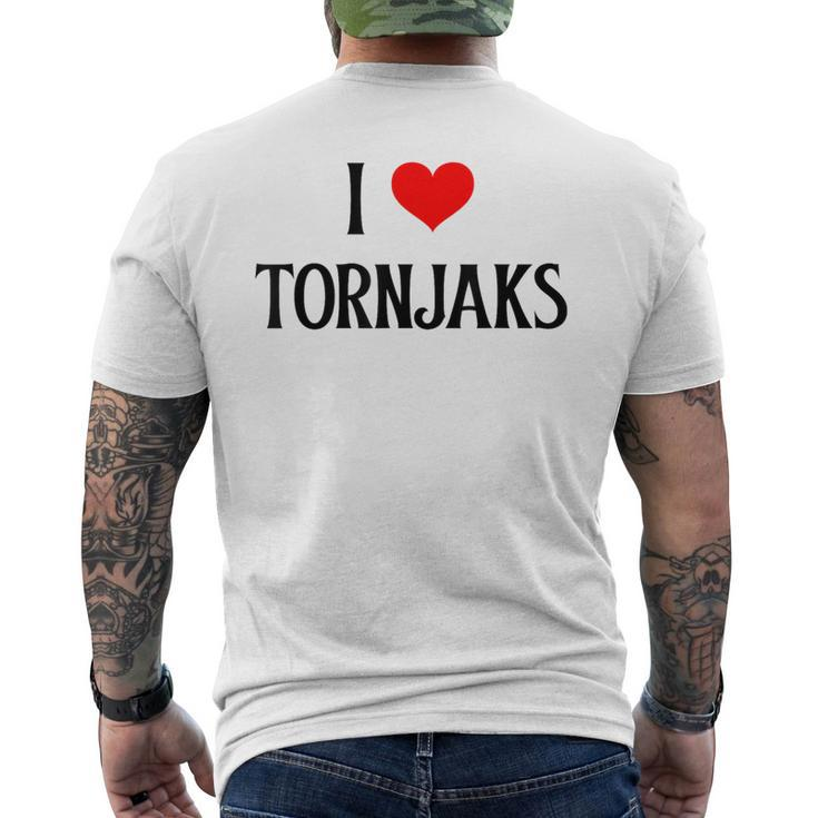 I Love Tornjaks I Heart Tornjaks Dog Lover Pet Puppy Dog Men's T-shirt Back Print