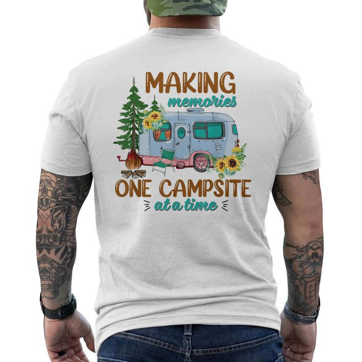 Making Memories One Campsite At A Time Camping Men's T-shirt Back Print