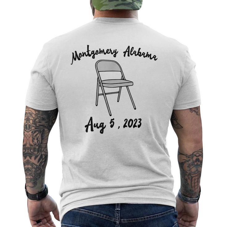 Montgomery Alabama Boat Fight Riverboat Brawl Folding Chair Men's T-shirt Back Print