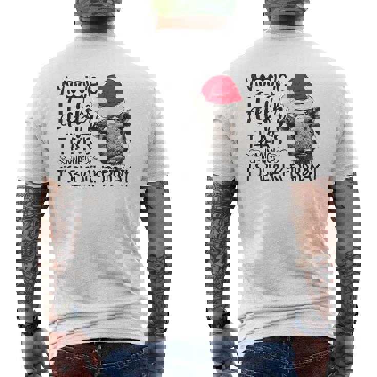 Move Heifer Black Friday Shopping Christmas Men's T-shirt Back Print