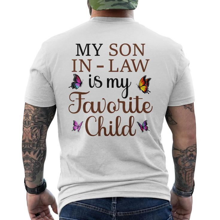 My Son In Law Is My Favorite Child Family Humor Mens Back Print T-shirt