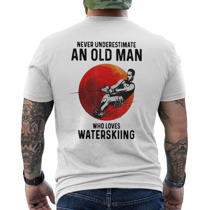 Never Underestimate An Old February Man Who Loves Fishing Men's T-shirt  Back Print