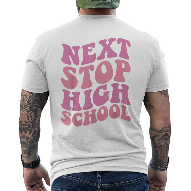 Next Stop High School Elementary School Graduation 2023 Mens Back Print T-shirt