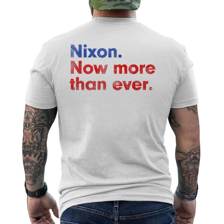 Nixon Now More Than Ever  Distressed  Mens Back Print T-shirt