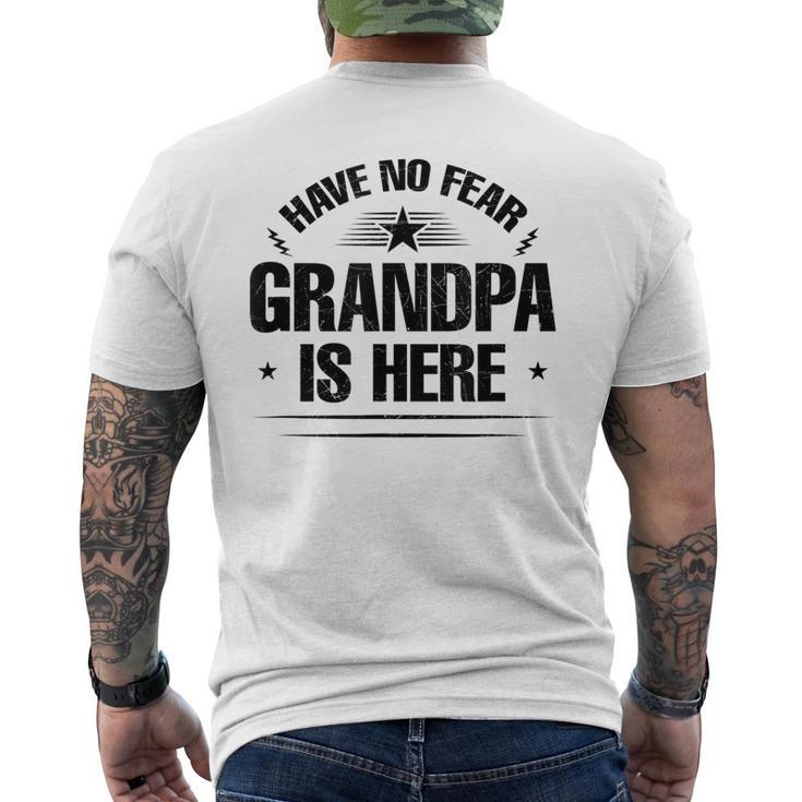 Have No Fear Grandpa Is Here Men's Back Print T-shirt