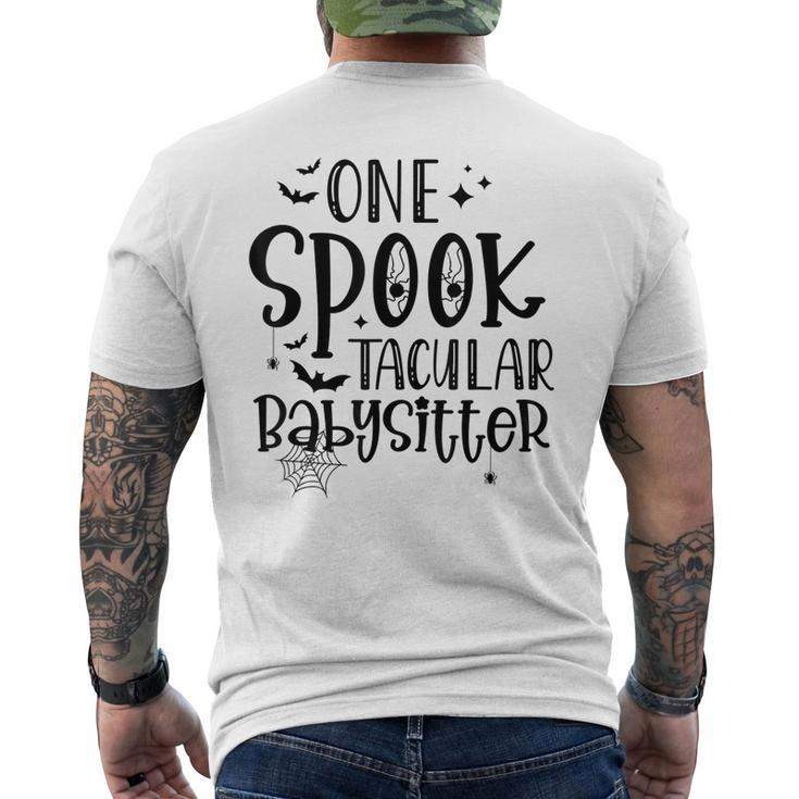 One Spooky Babysitter Scary Halloween Costume Spooky  Mens Back Print T-shirt