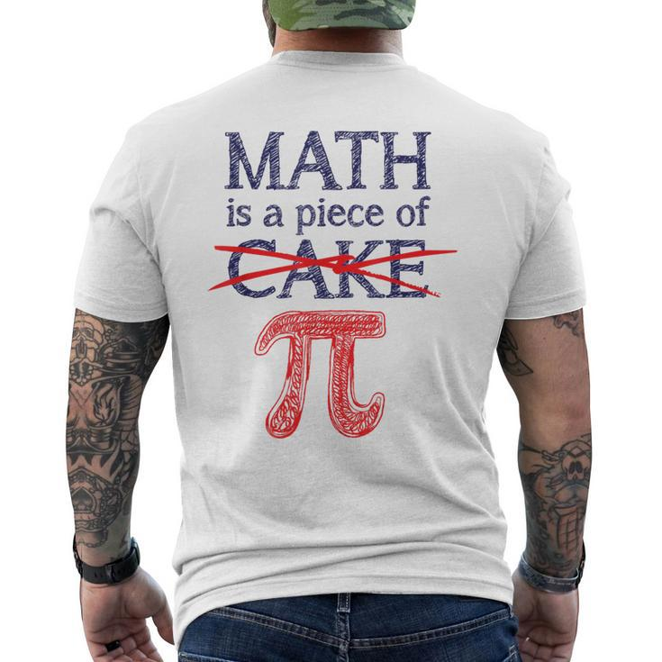 Pi Day Math Is A Piece Of Cake For 314 Men's T-shirt Back Print