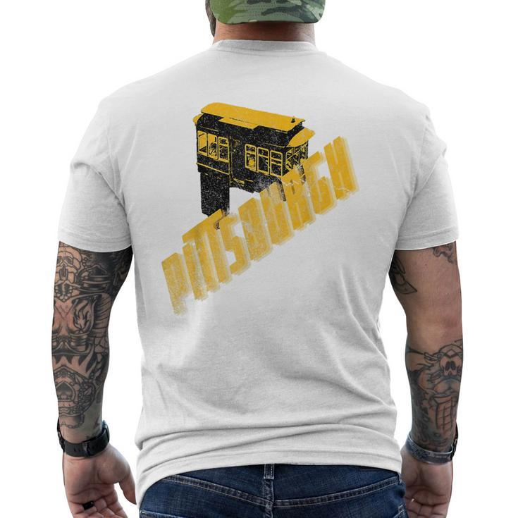 Pittsburgh Incline Sl City Pride Vintage  Mens Back Print T-shirt