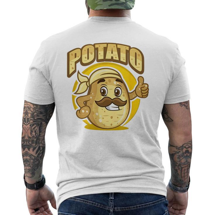 Potato With An E Mens Back Print T-shirt
