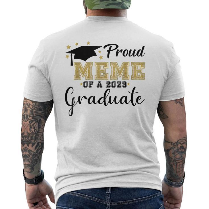 Proud Meme Of A 2023 Graduate Class 2023 Senior 23  Mens Back Print T-shirt