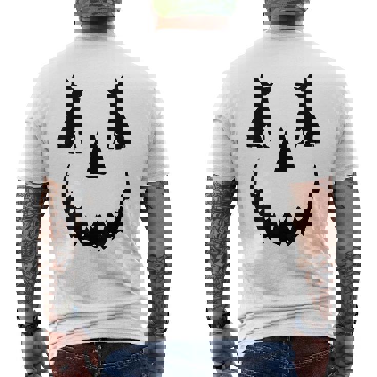 Pumpkin Chihuahua Halloween Men's T-shirt Back Print