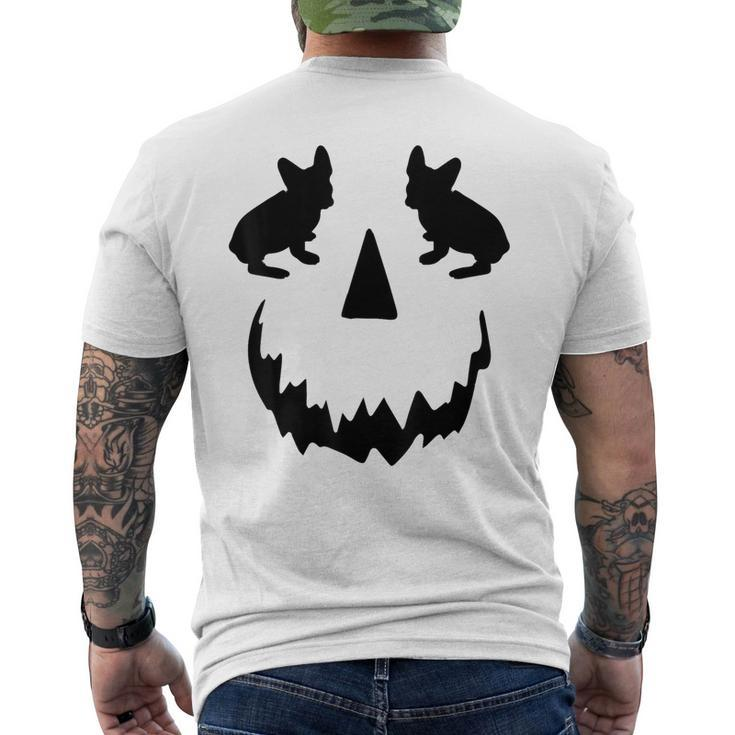 Pumpkin French Bulldogn Halloween Frenchie Men's T-shirt Back Print