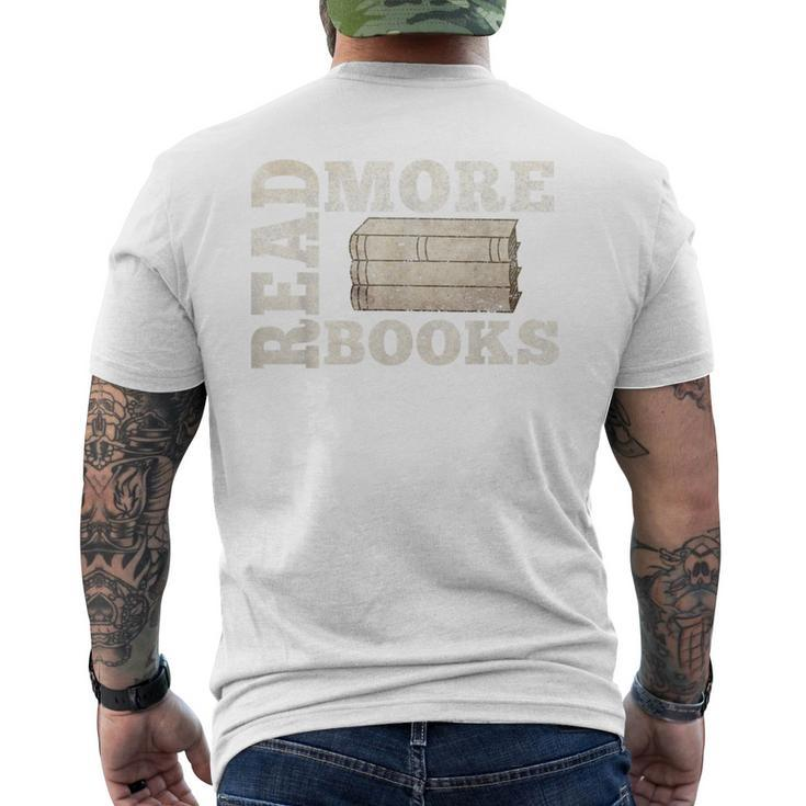 Read More Books Book Reading English Lit Funny  Mens Back Print T-shirt
