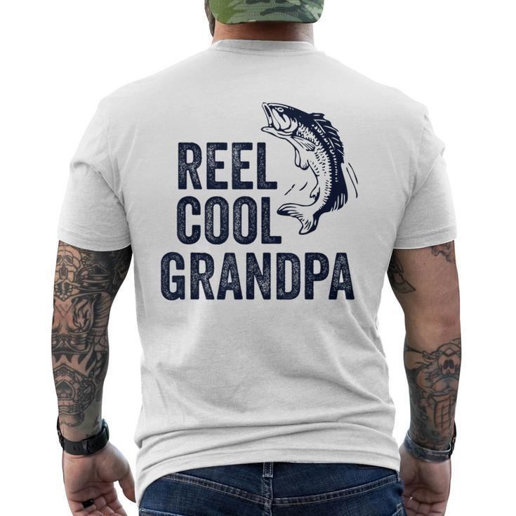 Reel Cool Grandpa Fathers Day For Fisherman Men's T-shirt Back Print