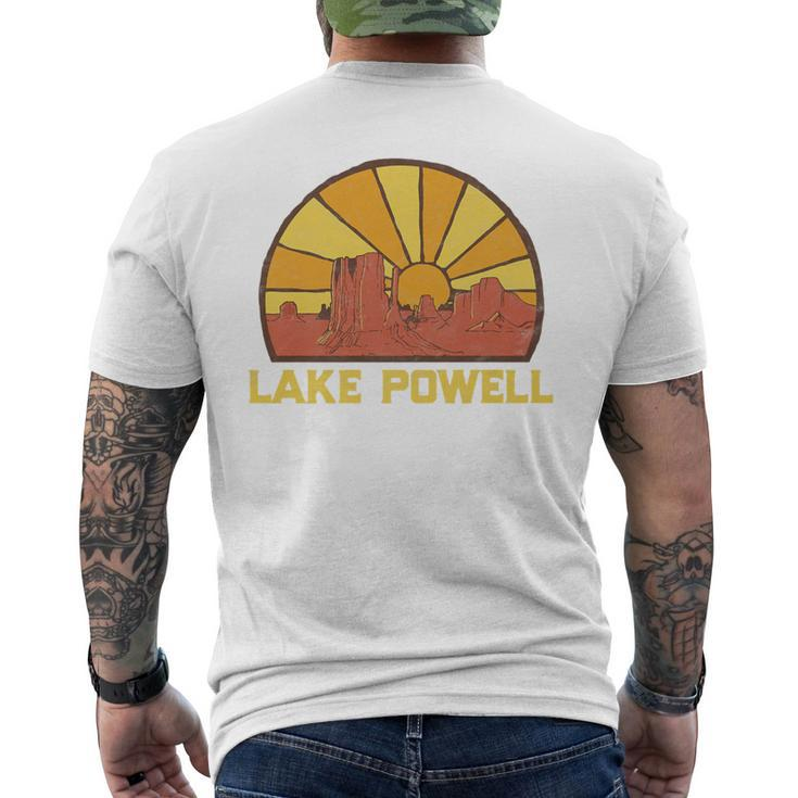 Retro Lake Powell Sun Vintage Graphic Men's T-shirt Back Print