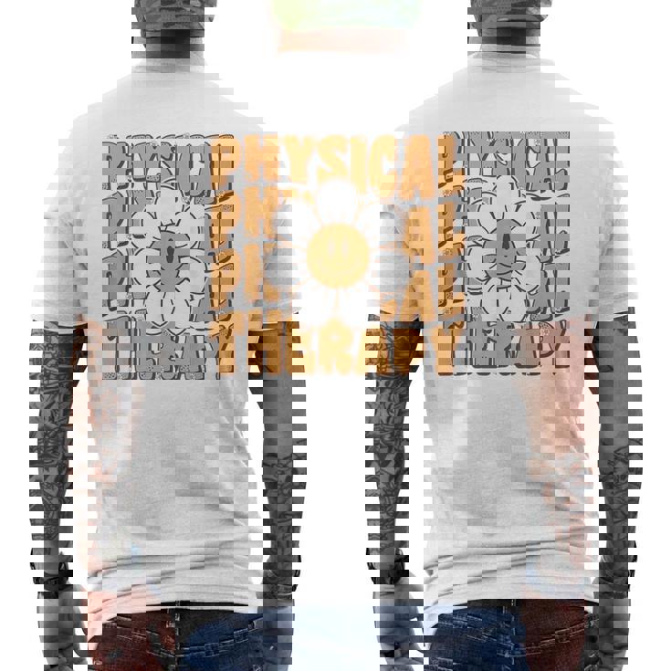 Retro Physical Therapy Physical Therapist Pt Month Men's T-shirt Back Print