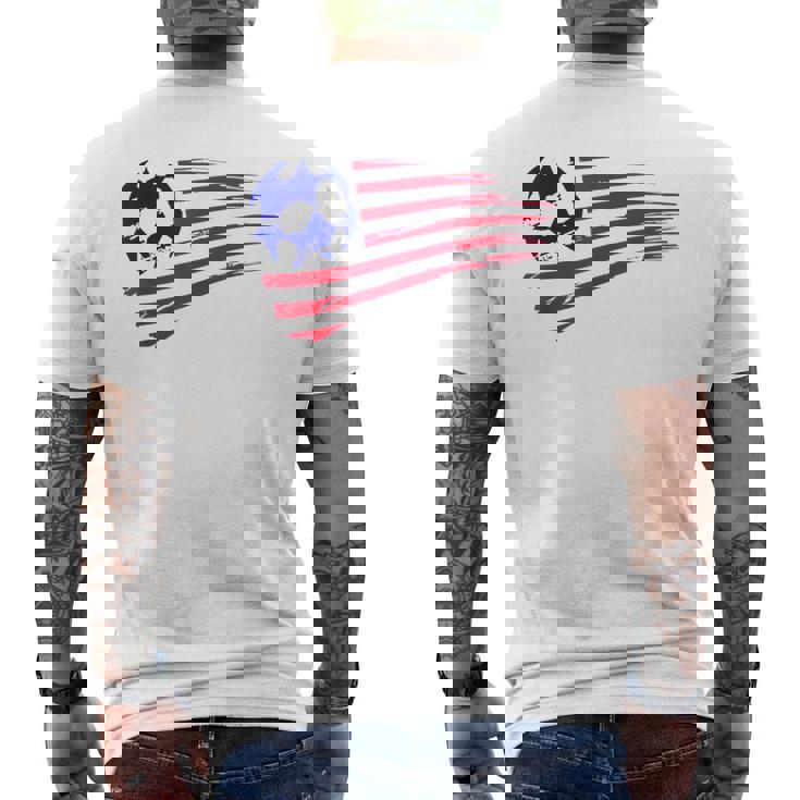 Revolution-New England Vintage England  Mens Back Print T-shirt