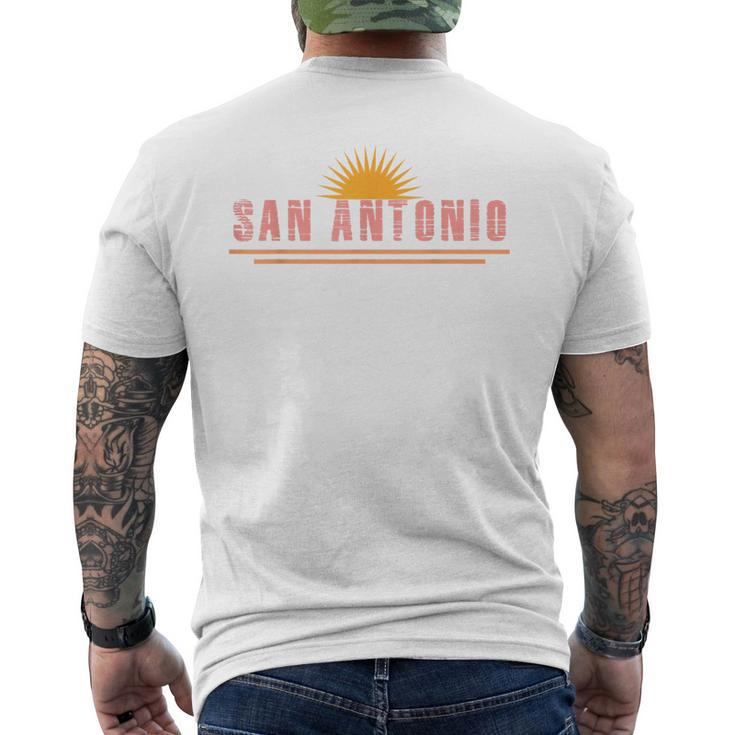 San Antonio Texas Souvenir Men's T-shirt Back Print
