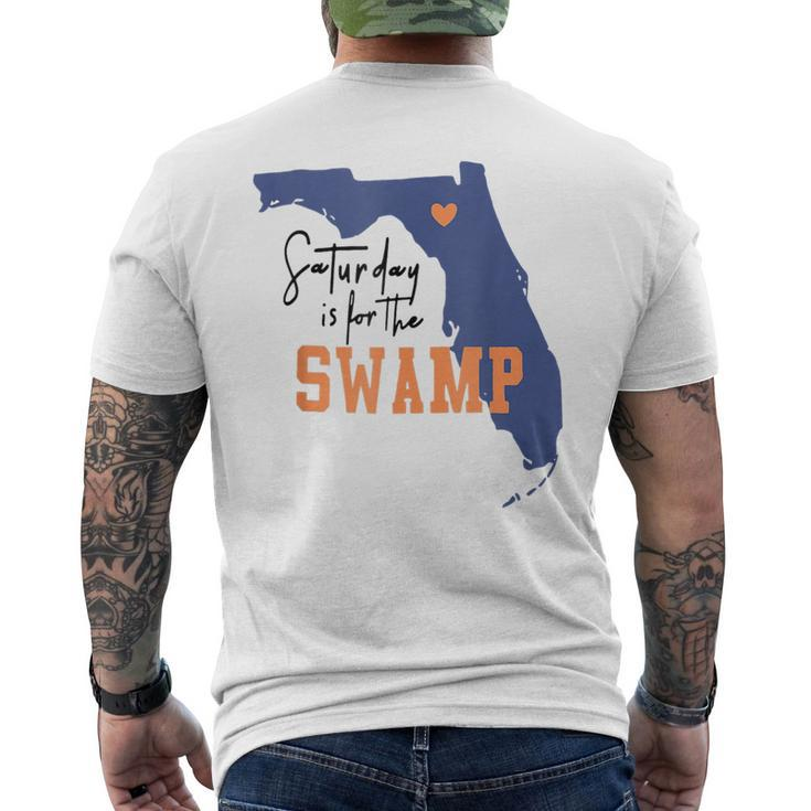 Saturday Is For The Swamp Uf Football Swamp University Men's T-shirt Back Print - Thegiftio